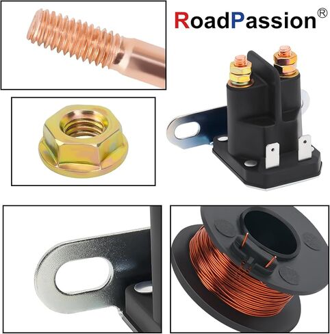 Road Passion 725-04439 12V 4 Terminal Solenoid Relay Replacement For JD Z445, Z645; Troy Bilt Big Red Horse, Bronco, Super Bronco, Colt XP, Horse, Horse XP, Pony, Mustang 46 XP, Mustang 50 42 XP in Kuwait