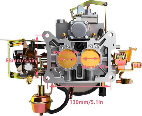 2 Barrel Carburetor 2100 2150 Replacement - Compatible with 289 302 351 Cu 360 Cu Engine, with Electric Choke, Replace Part #2100 2150 A800 for Mustang F100 F250 F350 in Saudi Arabia