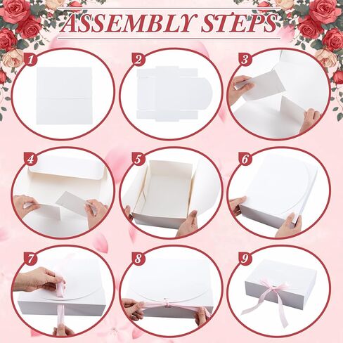 Novabright 48 Pcs Bridesmaid Proposal Gifts Box Set of 6 - Will You Be My Bridesmaid Gift Kit with Leather Jewelry Box & Mirror, Hair Accessories for Wedding, Bridal Shower, Bachelorette Party Favor in Kuwait