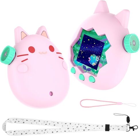 GeeRic Silicone Protective Case Compatible with Tamagotchi Paradise, Soft Shockproof Silicone Cover Skin with Precise Cutouts, Anti-Scratch & Anti-Drop Protection for Virtual Pet Device in Saudi Arabia