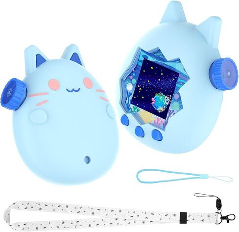 GeeRic Silicone Protective Case Compatible with Tamagotchi Paradise, Soft Shockproof Silicone Cover Skin with Precise Cutouts, Anti-Scratch & Anti-Drop Protection for Virtual Pet Device in Saudi Arabia