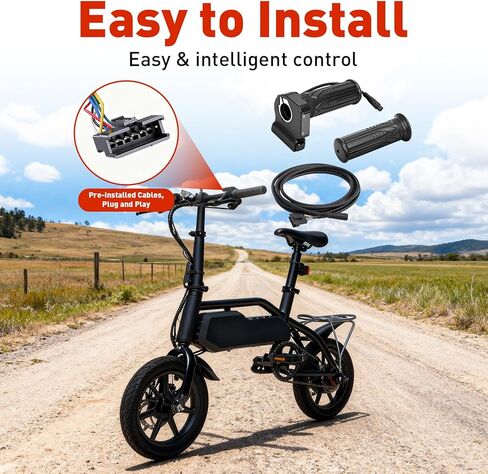 48V Electric Bike Throttle Grip with LCD Voltage Display & Cruise Control, Replacement for Jetson Haze Folding Ebike, DYU Y16 Electric Bicycle, 6-Pin Plug and Play Accelerator in Saudi Arabia