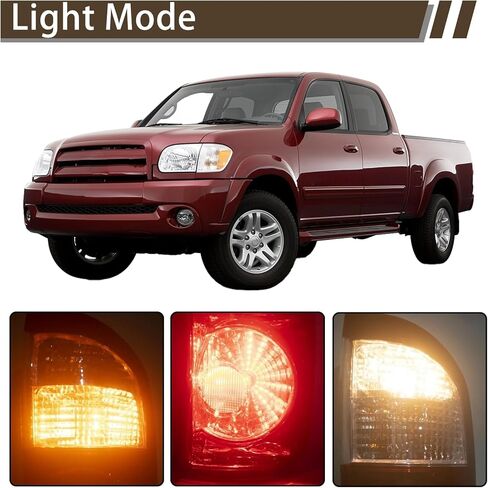 Tail Light Assembly Compatible With 2004 2005 2006 Toyota Tundra Driver and Passenger Side Halogen Rear Brake Lamps With Bulb And Wiring Harness Fit 4 Door Double Cab in Kuwait
