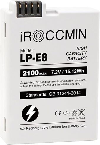 2-Pack LP-E10 Replacement Battery,1800mAh for Canon LP E10 Canon EOS Rebel T3 T5 T6 T7 T100 Kiss X50 X70 X80 X90 1100D 1200D 1300D 1500D 4000D Cameras in Saudi Arabia