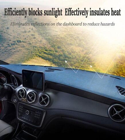 Dashboard Cover Mat for Subaru Forester 2025-2026, Custom Fit Non-Slip Dash Cover Dashboard Protector, Dash Mat Sun Shielding Anti-Glare Dash Protector,A Blue in Kuwait