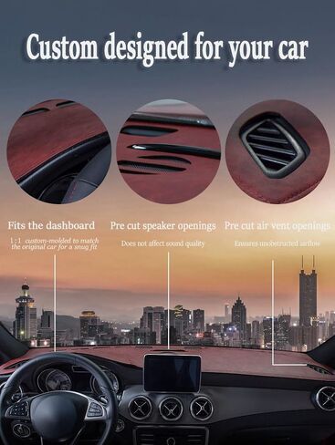Dashboard Cover Mat for Subaru Forester 2025-2026, Custom Fit Non-Slip Dash Cover Dashboard Protector, Dash Mat Sun Shielding Anti-Glare Dash Protector,A Blue in Kuwait