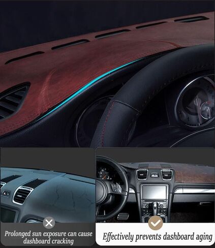 Dashboard Cover Mat for Subaru Forester 2025-2026, Custom Fit Non-Slip Dash Cover Dashboard Protector, Dash Mat Sun Shielding Anti-Glare Dash Protector,A Blue in Kuwait