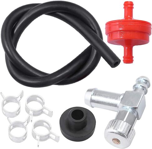 Anxingo 735-0149 Fuel Gas Tank Grommet and 951-0171 Shut Off Valve 33/64" Fuel Tank Hole for Honda GX240 3000 5000 6250 Watts Craftsman Coleman Powermate Generator Snowblower in Kuwait