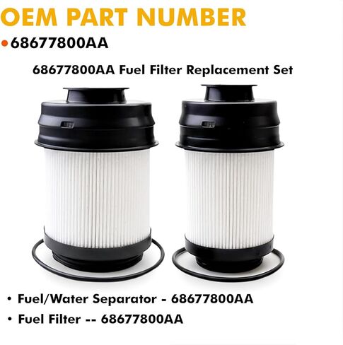 68677800AA Fuel Filter Water Separator Compatible with 2025 2026 Dodge Ram 2500 3500 4500 5500 6.7L Cummins Turbo Diesel Engines in Saudi Arabia