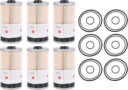 6PC FS19727 Fuel Water Separator Filter, Fit for Kenworth Cummins ISX ISM ISX15 X15 & Peterbilt Caterpillar & International Truck, Part #FS19729 FS19728 FS19624 P550737 FS550737 PF2039 382116 382115 in Saudi Arabia