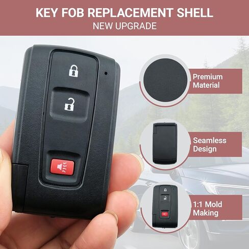 Key Fob Shell Case Replacement Fits for Toyota Prius 2004-2009 Keyless Entry Remote Control Key Fob Cover MOZB31EG, MOZB21TG (1) in Kuwait