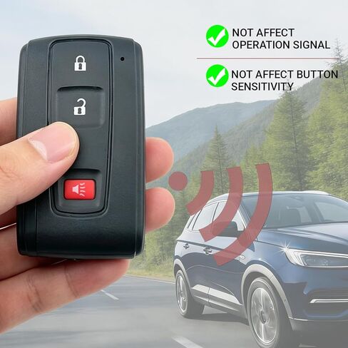 Key Fob Shell Case Replacement Fits for Toyota Prius 2004-2009 Keyless Entry Remote Control Key Fob Cover MOZB31EG, MOZB21TG (1) in Kuwait