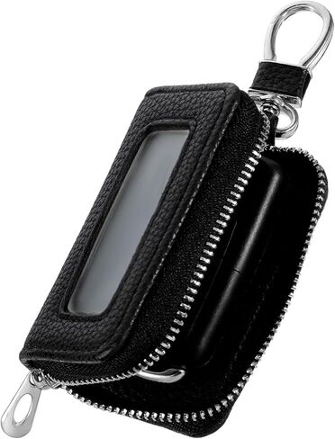 Premium Car Leather Key Fob Case Genuine Leather Car Smart Universal Key Holder Cars Remote Keychain Fob Bag in Saudi Arabia