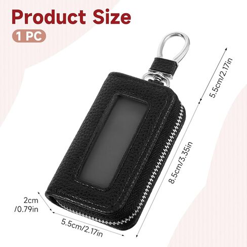 Premium Car Leather Key Fob Case Genuine Leather Car Smart Universal Key Holder Cars Remote Keychain Fob Bag in Saudi Arabia