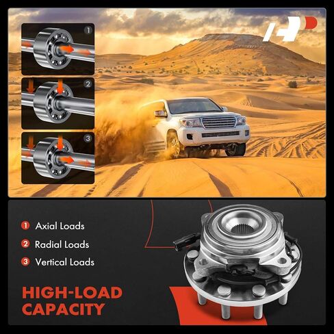 A-Premium 2 x Front Wheel Bearing and Hub Assembly with ABS & 10-Lug Compatible with Dodge Ram 4500 2008-2010, Ram 5500 2008-2010 & Ram 4500 2011-2018, 5500 2011-2018 in Kuwait