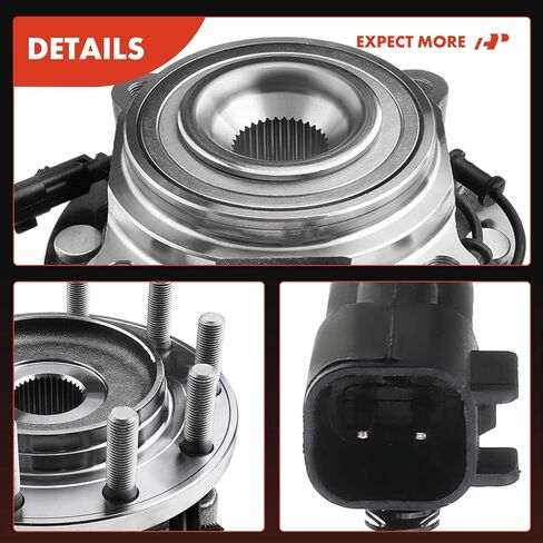 A-Premium 2 x Front Wheel Bearing and Hub Assembly with ABS & 10-Lug Compatible with Dodge Ram 4500 2008-2010, Ram 5500 2008-2010 & Ram 4500 2011-2018, 5500 2011-2018 in Kuwait