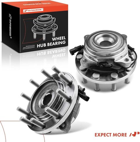 A-Premium 2 x Front Wheel Bearing and Hub Assembly with ABS & 10-Lug Compatible with Dodge Ram 4500 2008-2010, Ram 5500 2008-2010 & Ram 4500 2011-2018, 5500 2011-2018 in Kuwait