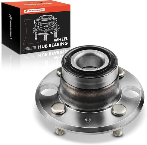 A-Premium Rear Wheel Bearing and Hub Assembly with 4-Lug Compatible with Honda Civic 1992-2000, Civic del Sol 1993-1997 & Acura Integra 1994-1997, with Rear Disc in Kuwait