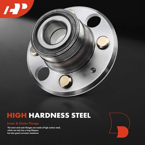 A-Premium Rear Wheel Bearing and Hub Assembly with 4-Lug Compatible with Honda Civic 1992-2000, Civic del Sol 1993-1997 & Acura Integra 1994-1997, with Rear Disc in Kuwait