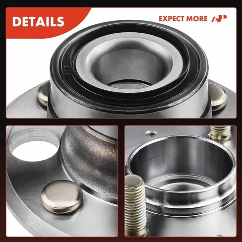 A-Premium Rear Wheel Bearing and Hub Assembly with 4-Lug Compatible with Honda Civic 1992-2000, Civic del Sol 1993-1997 & Acura Integra 1994-1997, with Rear Disc in Kuwait