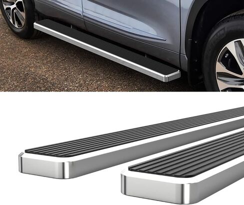 HD Ridez Running Board Side Step Bars 6" Stainless Steel Polished Compatible with Toyota Highlander 2020-2026 (Side Steps Side Bars) in Kuwait