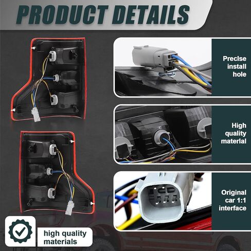 Pair Halogen Tail Light Assembly for 2018-2020 Ford F150, Left and Right Rear Brake Tail Lamps Driver Passenger Side Without Blind Spot Monitor, Replace JL3Z13405H JL3Z13404H in Saudi Arabia