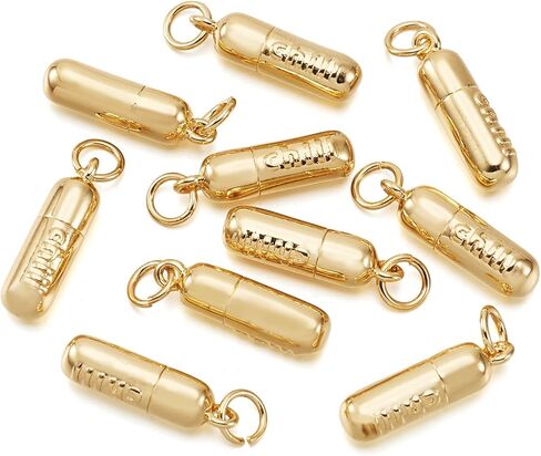 Elecrelive 10Pcs Coffee Charms for Bracelets, 18K Gold Plated Brass Pendants Mini Coffee Cup Charms for Necklace Bracelet Earring Jewelry Accessories in Kuwait