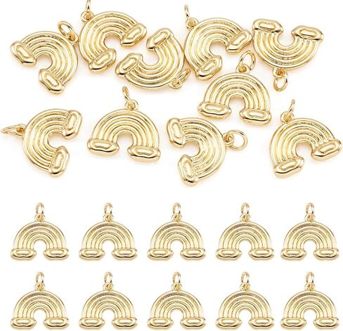 Elecrelive 10Pcs Coffee Charms for Bracelets, 18K Gold Plated Brass Pendants Mini Coffee Cup Charms for Necklace Bracelet Earring Jewelry Accessories in Kuwait