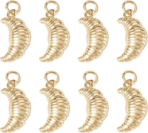 Elecrelive 10Pcs Coffee Charms for Bracelets, 18K Gold Plated Brass Pendants Mini Coffee Cup Charms for Necklace Bracelet Earring Jewelry Accessories in Kuwait