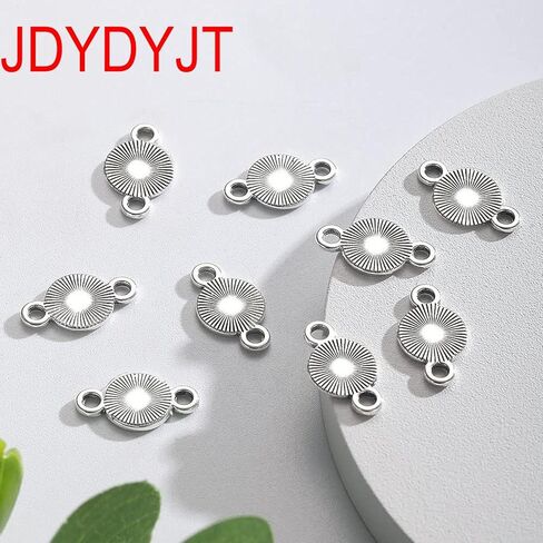 9pcs Compass Charms 16 * 9mm Bulk DIY Craft Charm Connector Antique Jewelry for Necklace Bracelet Keychain Making Ancient Silver Alloy in Saudi Arabia