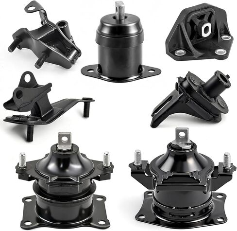 Engine Motor Mount & Trans Mount Replacement for 2007-2008 Acura TL V6 3.2L & Acura TL V6 3.5L, Engine Mount Set of 6 Replaces OE# A4526HY A4599HY A4517 A4591 A65022 A65025 in Saudi Arabia