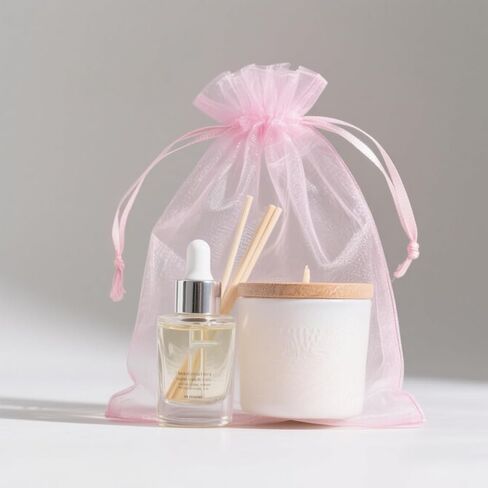 100pcs Organza Bags-Pink 3.94''x4.72''(10x12cm) Satin Drawstring Organza Pouch Wedding Party Festival, Christmas, Favor Gift Bag Jewelry Watch Bags in Kuwait