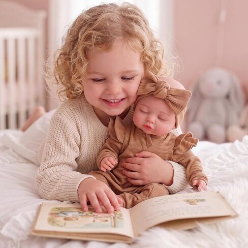 BABESIDE Silicone Baby Doll - 16 Inch (Weight 5.5 Lb) Reborn Baby Dolls Silicone Full Body Platinum Silicone Realistic Newborn Lifelike Bebe Reborn de Silicona Doll Gift for Collectors & Kids Age 3+ in Kuwait