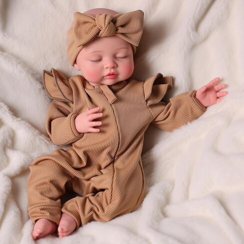 BABESIDE Silicone Baby Doll - 16 Inch (Weight 5.5 Lb) Reborn Baby Dolls Silicone Full Body Platinum Silicone Realistic Newborn Lifelike Bebe Reborn de Silicona Doll Gift for Collectors & Kids Age 3+ in Kuwait