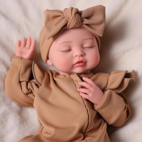 BABESIDE Silicone Baby Doll - 16 Inch (Weight 5.5 Lb) Reborn Baby Dolls Silicone Full Body Platinum Silicone Realistic Newborn Lifelike Bebe Reborn de Silicona Doll Gift for Collectors & Kids Age 3+ in Kuwait
