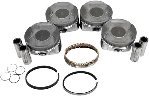 4 Set Engine Piston Rings Kit Compatible with 2009-2018 2.5L 2AR-FE Engine - Includes 13211-0V011-A0, 13211-0V012-B0, 13211-36032-C0 in Saudi Arabia