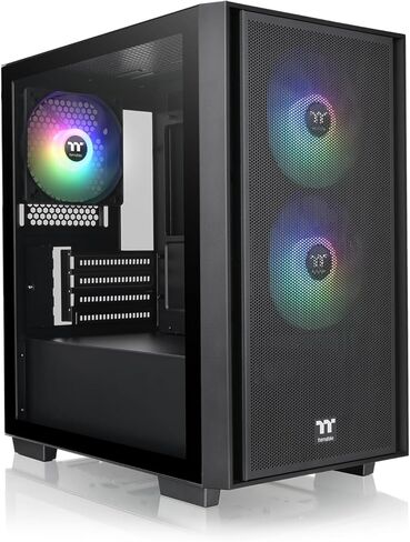 Thermaltake Versa H16 TG ARGB Snow Micro ATX Tower Case; Tempered Glass Side Panel; 3 Pre-Installed ARGB Fans; CA-1Y8-00S6WN-01; 3 Year Warranty in Saudi Arabia