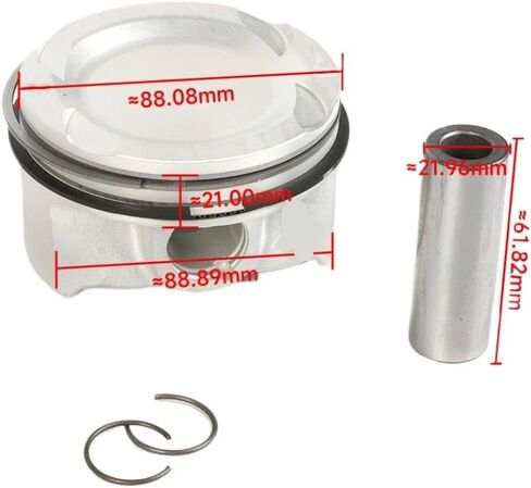 Piston Rings Kit 8pcs Φ89mm Compatible With M5 M6 X5M X6M E70 F10 F85 F12 S63B44A S63B44TU 4.4T V8 in Saudi Arabia