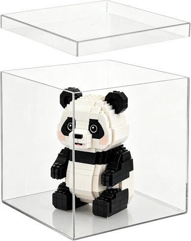 Clear Acrylic Box with Lid, Square Storage Container for Display, Transparent Cube Box, Display Organizer for Figurines, Candy, Jewelry, Cosmetics, Flowers, Vanity Accessories(20 * 20 * 20) in Saudi Arabia