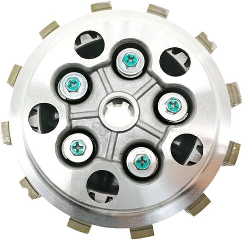 Clutch Plate Assembly Compatible with DR125 GS125 GN125 EN125 HJ125K A Models Includes Friction Pressure Plate in Kuwait