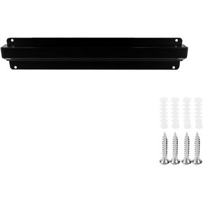 11.8" Order Rack Bill Ticket Holder Black Desk Receipt Holder Convenient Tab Memo Clips Aluminum Alloy Kitchen Slide Check Rack for Restaurant Office Cafe Bar (11.8 Inch)