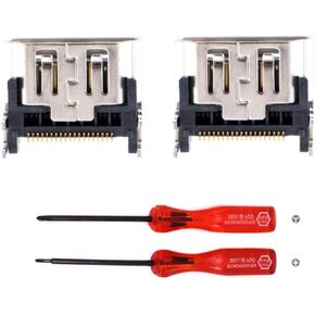 حزمة من 2 منفذ HDMI لاستبدال موصل واجهة المقبس لوحدة تحكم Sony Playstation 5 PS5 مع مجموعة أدوات in Kuwait