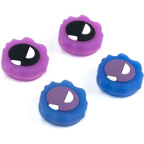 Yocore Purple Devil Switch Thumb Grip Caps,Soft Silicone Thumb Grips,Analog Stick Caps Soft Silicone Joystick Caps for Switch Pro/ PS4 / PS5,4 Pcs
