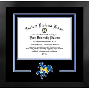 Campus Images NCAA McNeese State Cowboys Unisex Spirit Diploma Manhattan Black Frame with Bonus Lithograph, Black, One Size in Saudi Arabia