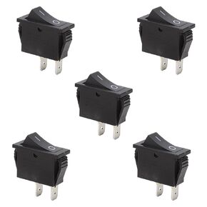 Rocas 3Pcs Rocker Switch On/Off SPST 6 Pin Latching Toggle Switch Snap-in Design 16A/250V 10A/125V AC