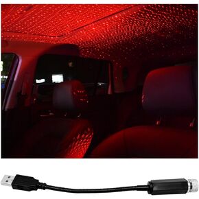 USB Projector Night Light, Monochromatic Superbright Star Light, Portable Adjustable Romantic Atmosphere Light, LED Night Lamp for Bedroom Party, Universal Car Accessories