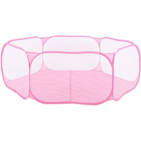 Small Animals Cage Tent Foldable Pet Dog Cat Puppy Playpen Portable Pet Playpen for Dogs Puppy Cats Rabbits Small Animals Outdoor Playing (Blue)
