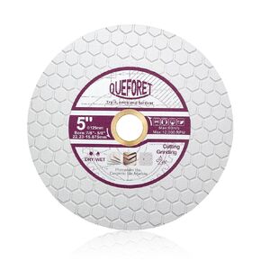 Diamond Cutting Grinding Disc 4-1/2 Inch (115mm) - Saw Blade for Dry Cutting and Polishing Porcelain Ceramic Tile Marble Artificial Stone, with a 7/8 to 5/8 Inch Washer for Angle Grinder