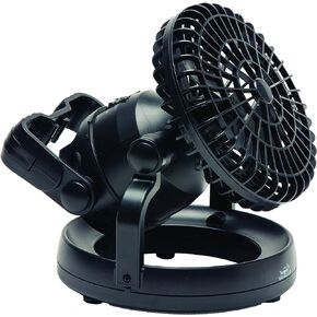 Texsport Deluxe Portable Camping Combo LED Light Lantern and Fan , Black, 6.75X7.75X6.75 in Kuwait