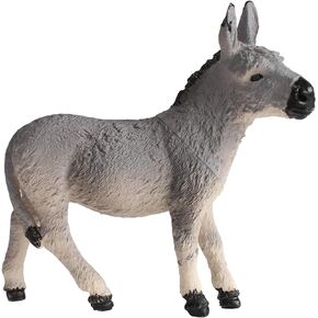 Deluxebase Mini Animal Adventure Replica - Donkey from Small Sized Realistic Toy Figure That Makes an Ideal Farm Animal Toy for Kids